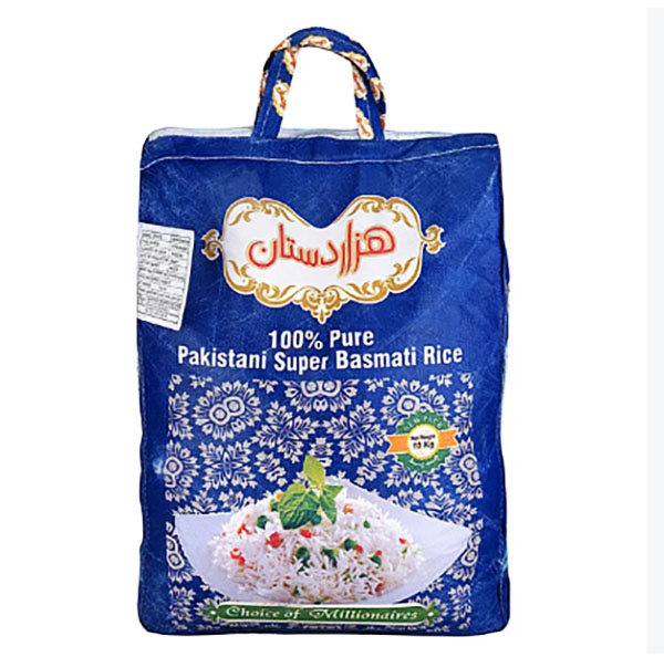 برنج پاکستانی سوپرباسماتی هزاردستان کیسه ده کیلوگرمی