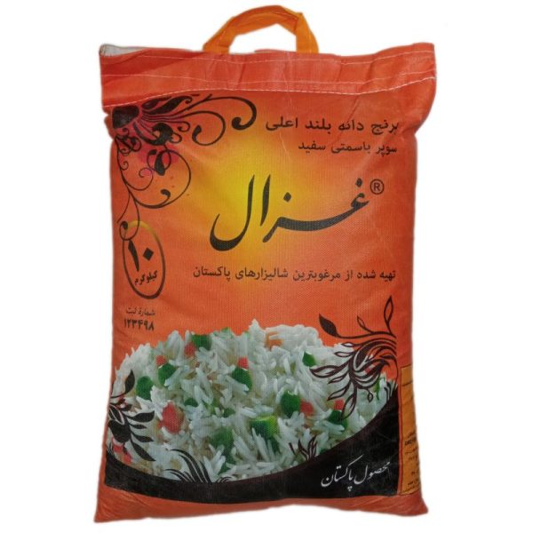 برنج پاکستانی سوپر باسماتی غزال 10 کیلویی