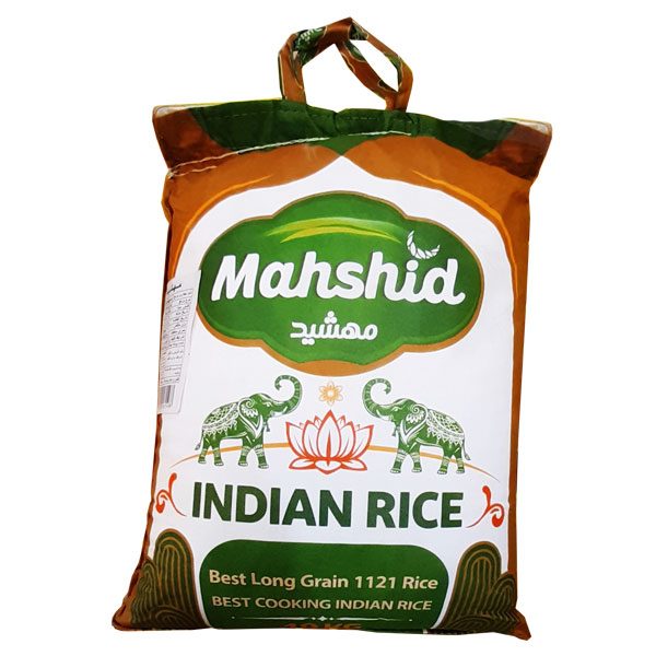 برنج هندی دانه بلند ۱۱۲۱ مهشید کیسه ده کیلوگرمی