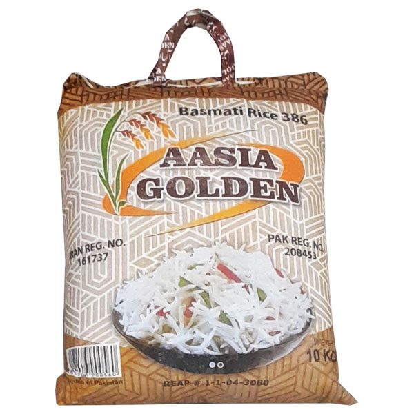 برنج پاکستانی آسیا طلایی کیسه ده کیلوگرم