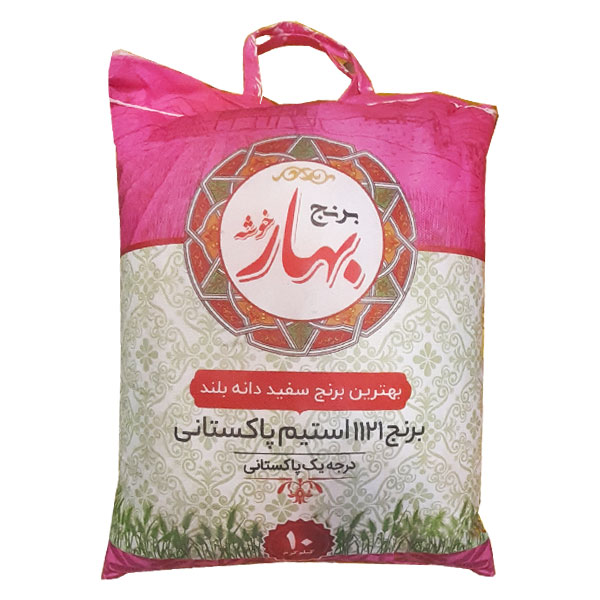 برنج پاکستانی دانه بلند ۱۱۲۱ بهار خوشه کیسه ده کیلوگرمی