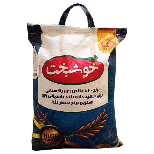 برنج پاکستانی استیم خوشبخت دانه بلند – کیسه ده کیلویی