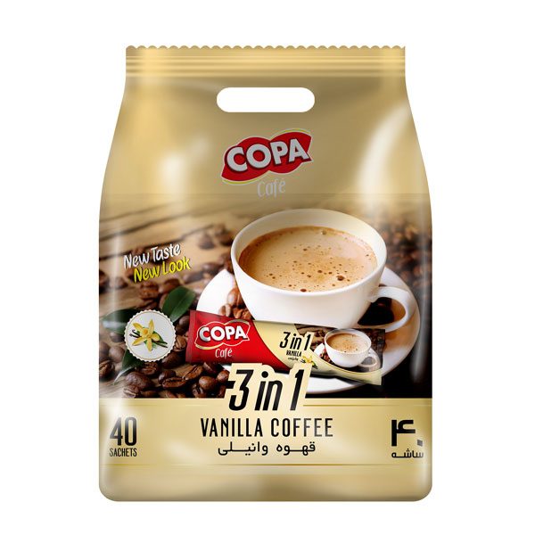 قهوه وانیلی 3in1 کوپا 40 ساشه 18 گرمی