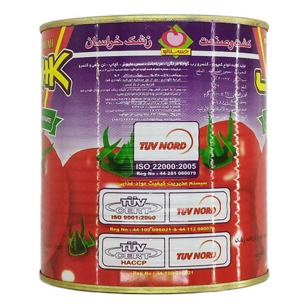 رب گوجه فرنگی زشک 800 گرمی