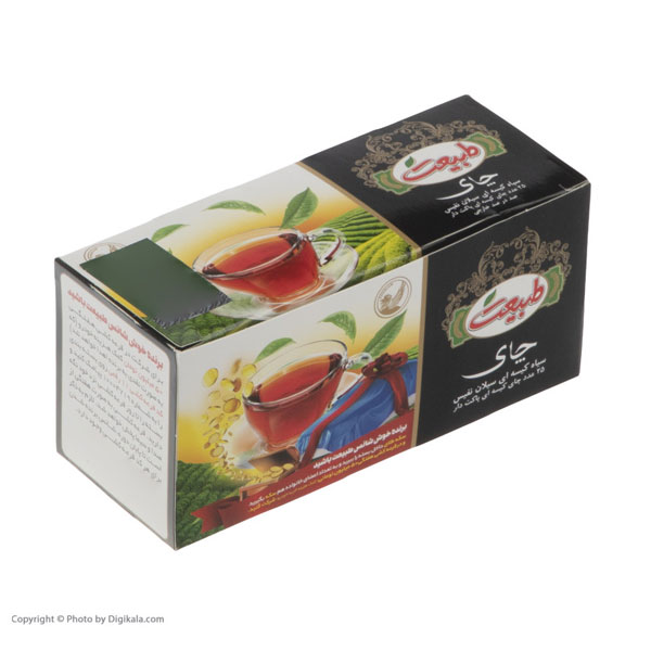 چای سیاه کیسه ای طبیعت – بسته 25 عددی